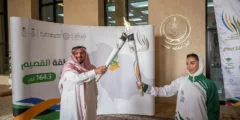 أمير القصيم يتسلّم شعلة الألعاب السعودية