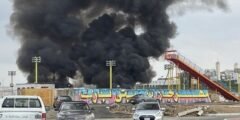 ما سبب حريق مهرجان سيتي بارك في جدة