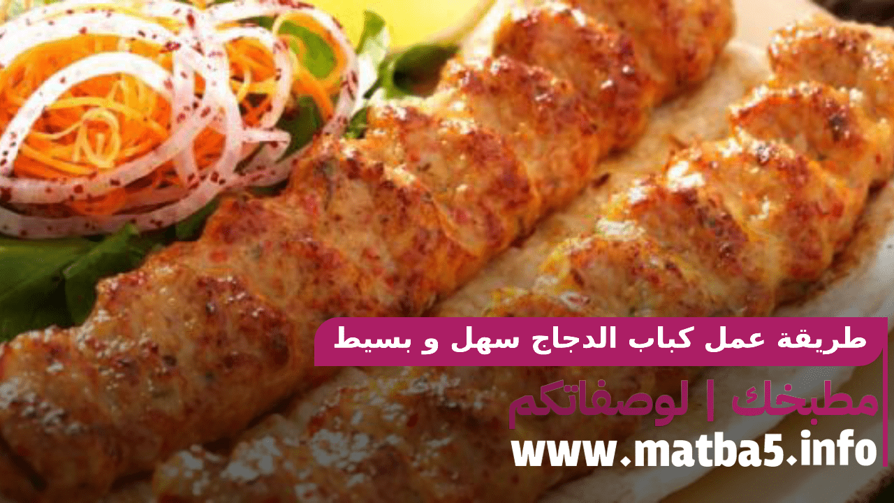 طريقة عمل كباب الدجاج سهل و بسيط لا يحتاج الكثير من الوقت